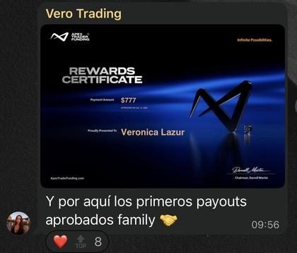 Resultado de un alumno del Club