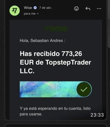Resultado de un alumno del Club