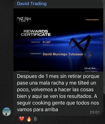 Resultado de un alumno del Club