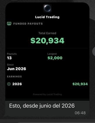 Resultado de un alumno del Club