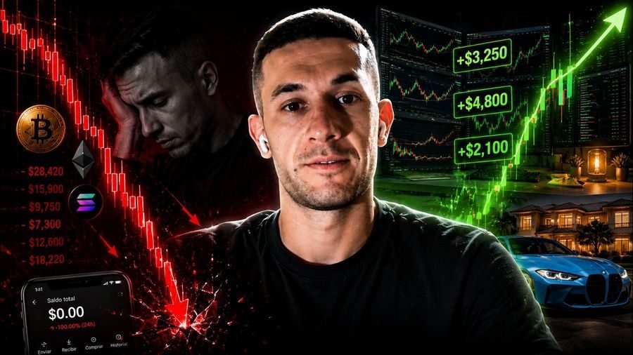 Miniatura de la entrevista sobre pasar de perderlo todo en cripto a cinco payouts consecutivos